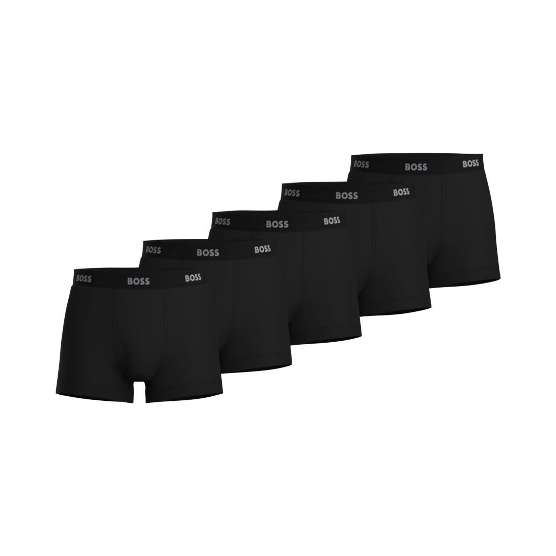 Hugo Boss Boss by Hugo Boss Men's 5-Pack Authentic Solid Trunks