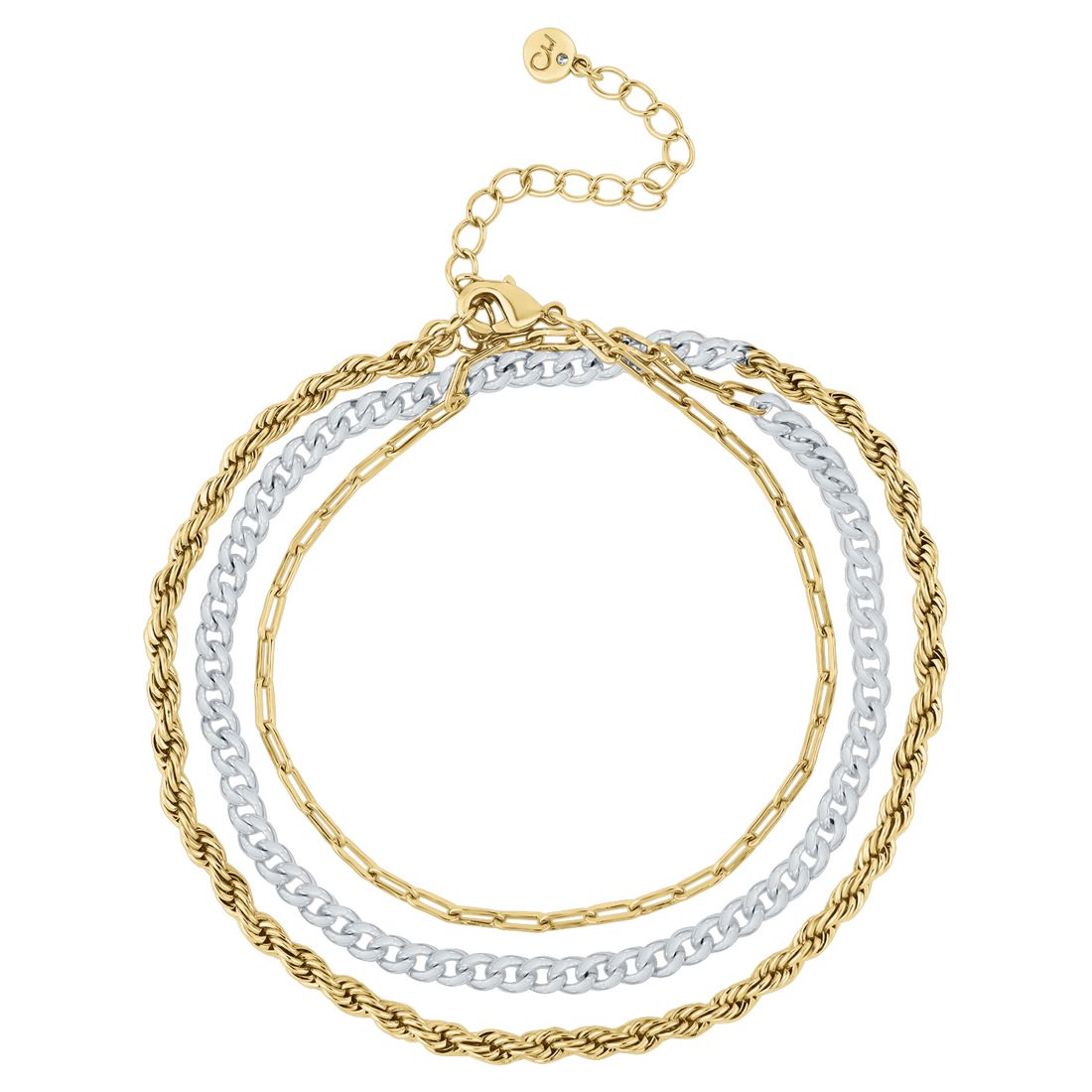 And Now This Two-Tone Multi Wrap Bracelet