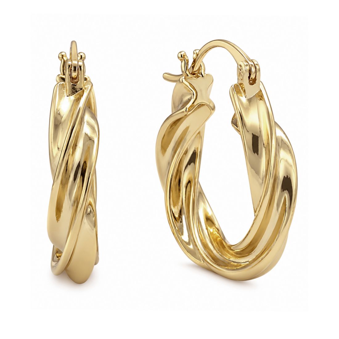 And Now This Twisted Hoop Earrings