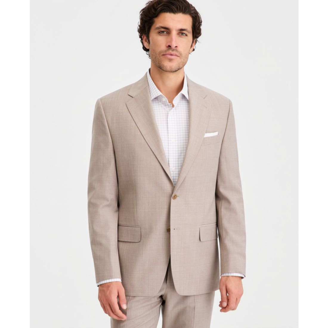 Michael Kors Men's Classic Fit Wool Blend Suit Separates Jacket