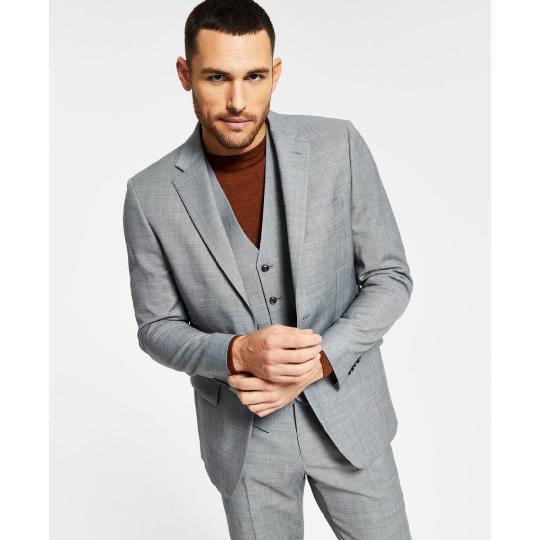Macy s Tommy Hilfiger Men s Modern Fit Wool Th Flex Stretch Suit Jacket available now at Oxford Valley Mall
