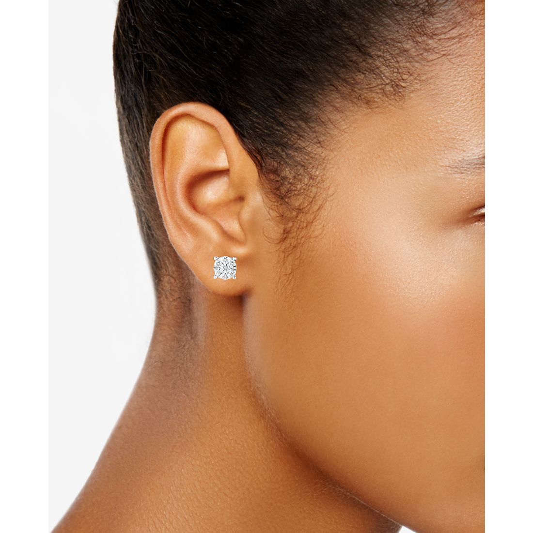 TruMiracle Diamond Stud Earrings 2 ct. t.w. in 14K White Gold available now at Square One Mall