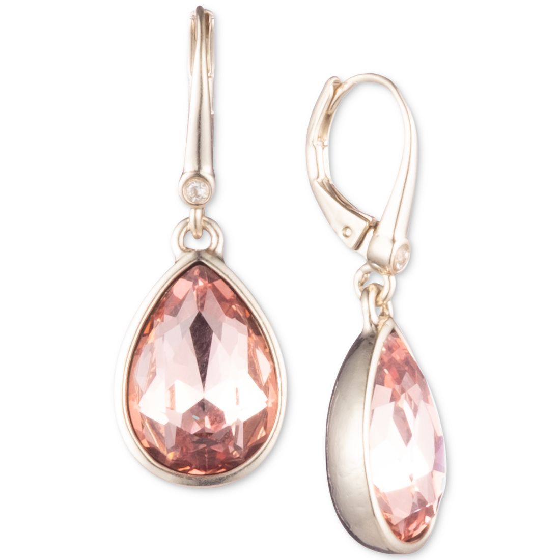 Dkny Stone Teardrop Lever Back Earrings, Created for Macy's