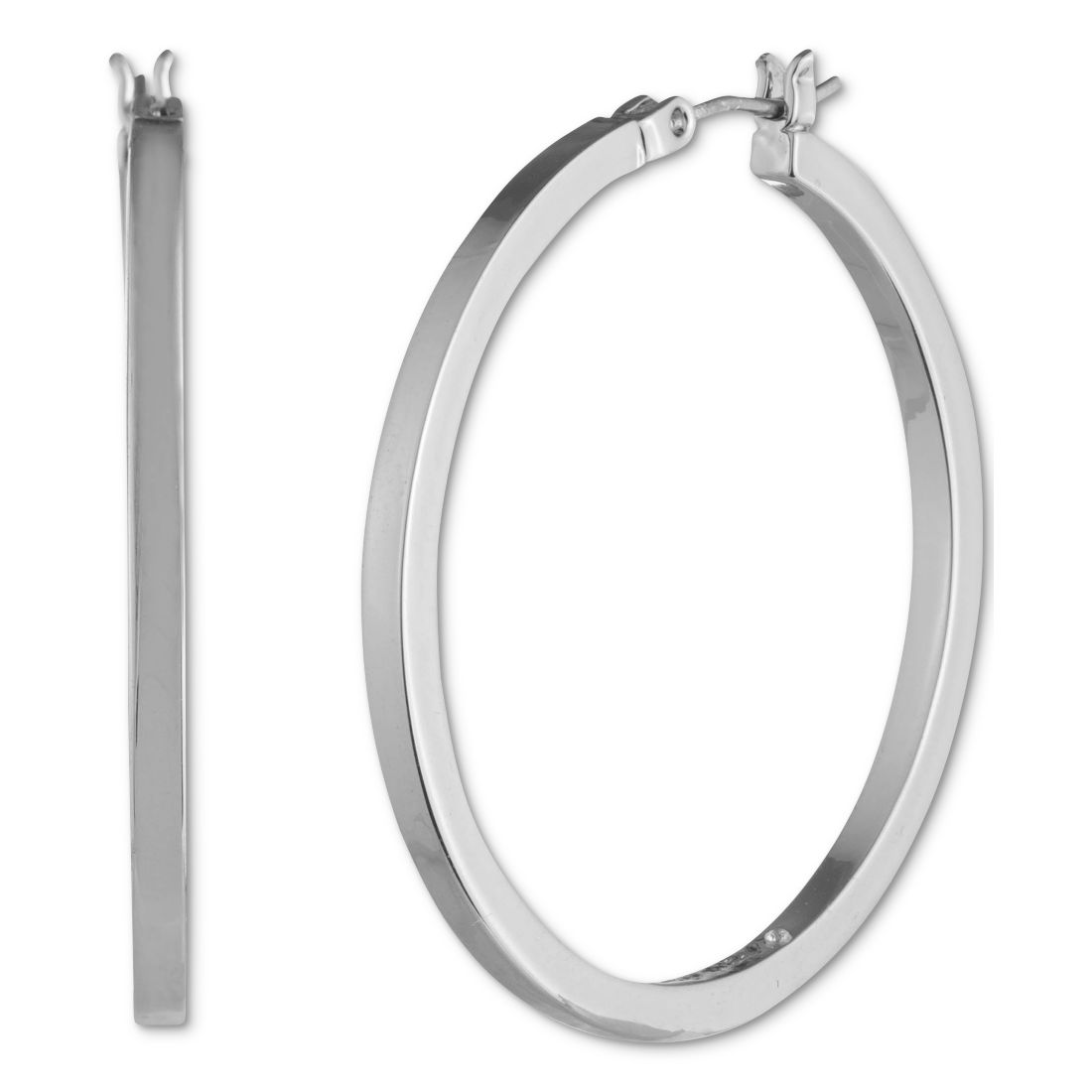 Karl Lagerfeld Paris Medium Hoop Earrings, 1.45"