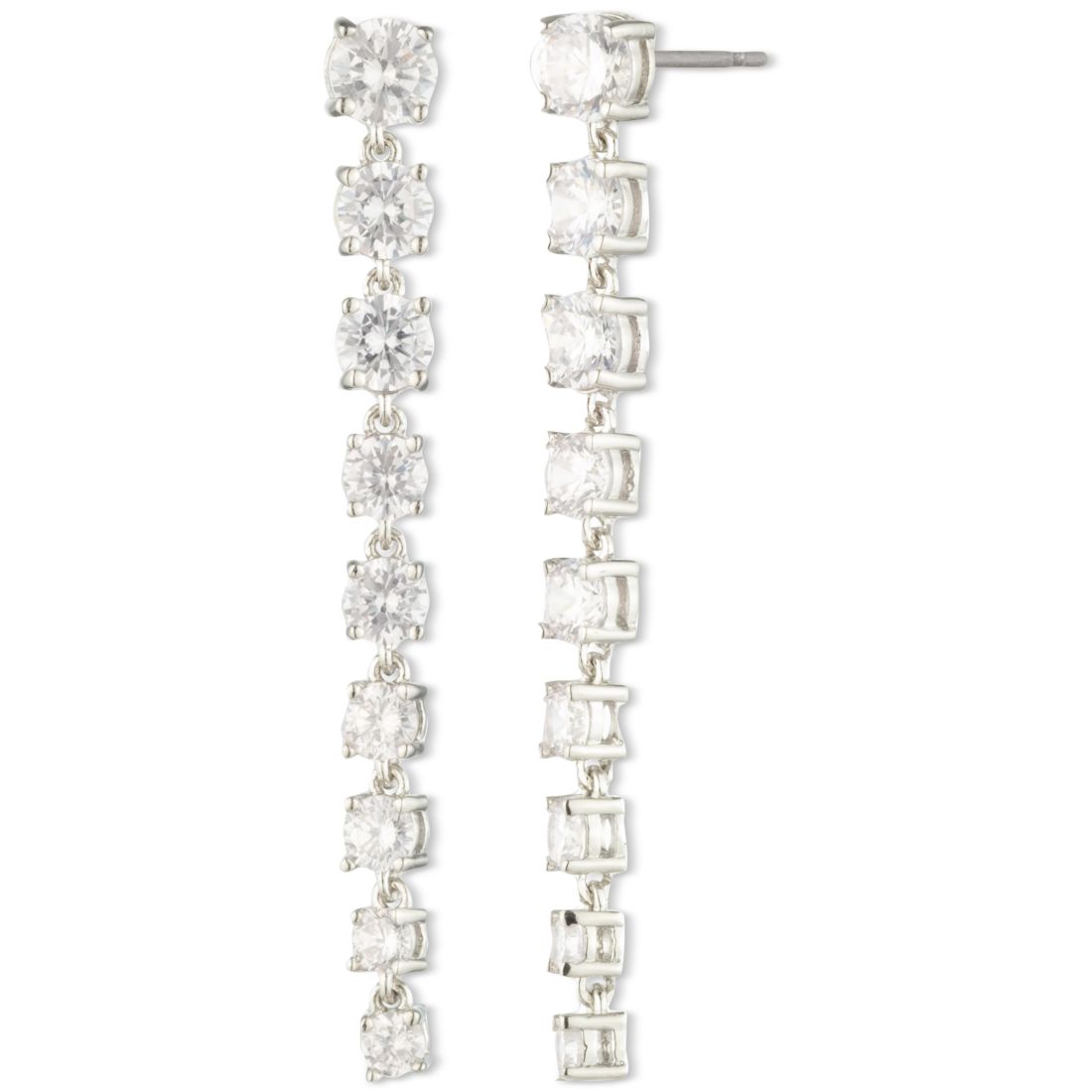 Marchesa Cubic Zirconia Linear Drop Earrings