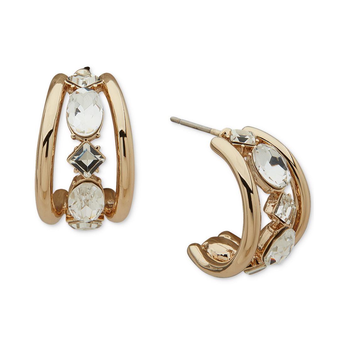 Macy*s Karl Lagerfeld Paris Gold-Tone Small Mixed Crystal
