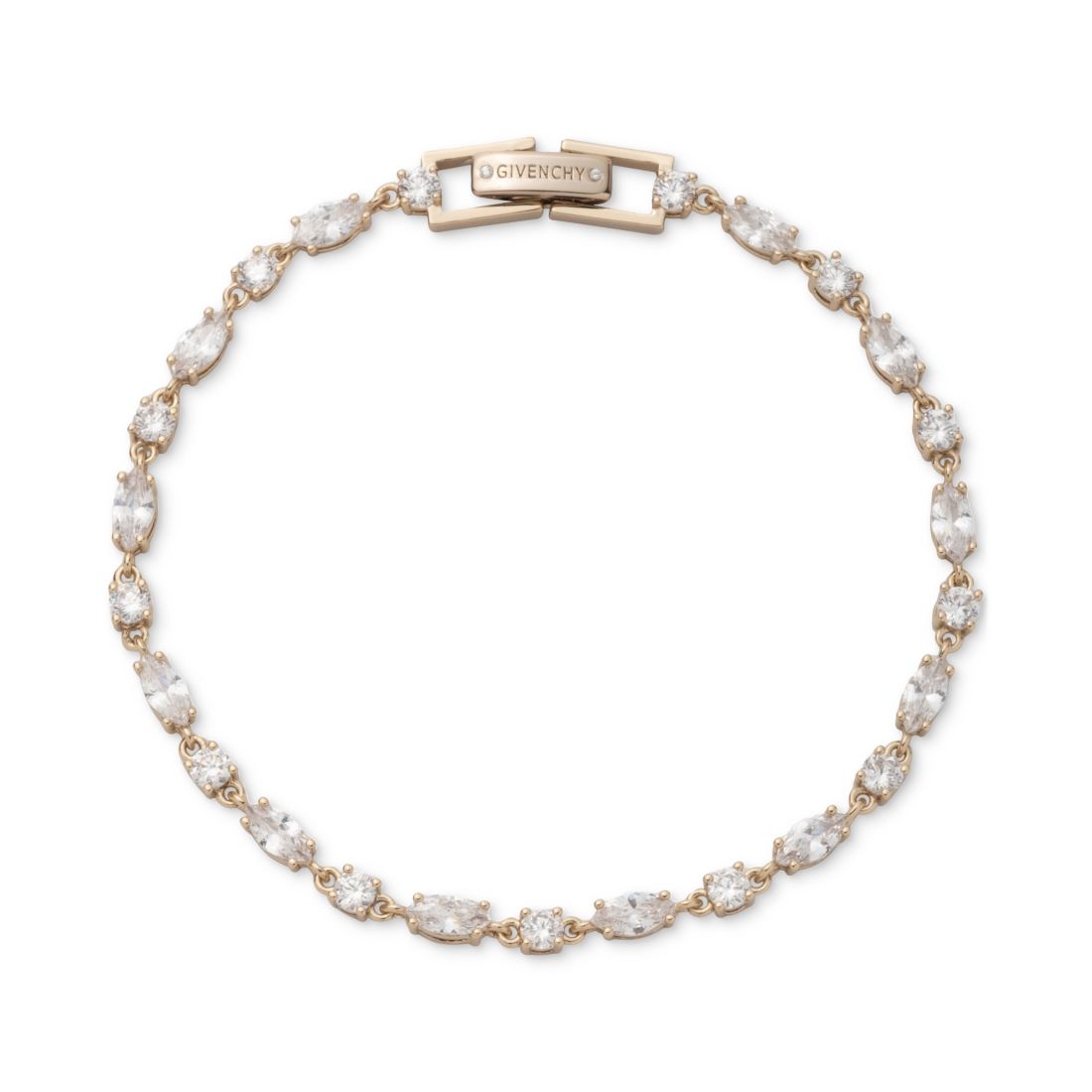 Givenchy Gold-Tone Cubic Zirconia Flex Bracelet