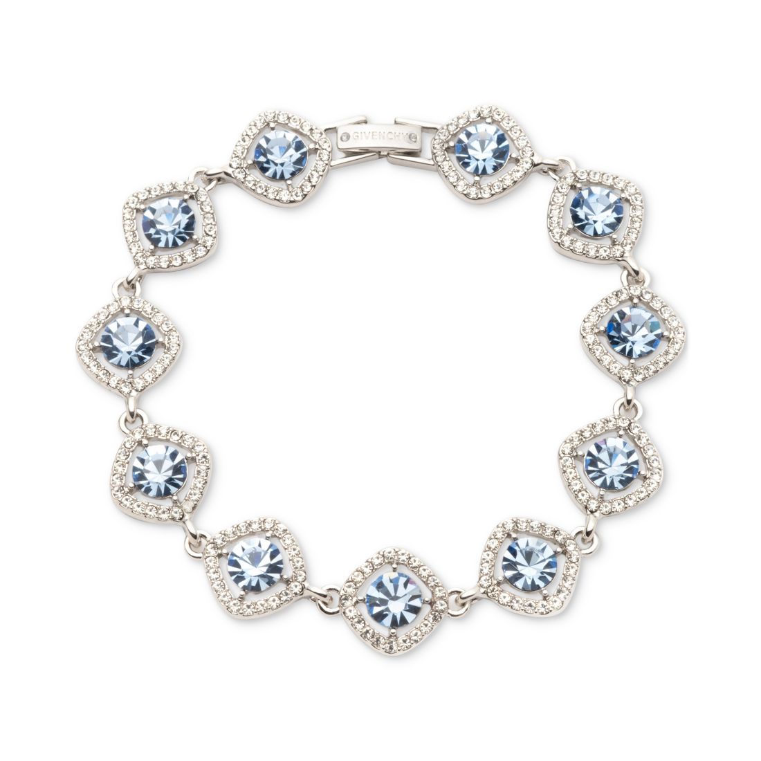 Givenchy Pave & Round Crystal Halo Flex Bracelet