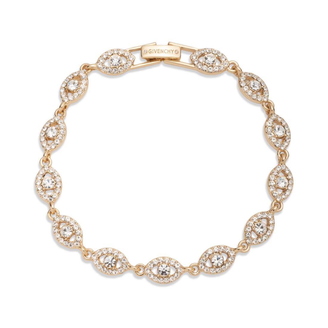 Givenchy Crystal Stone Gold-Tone Flex Bracelet