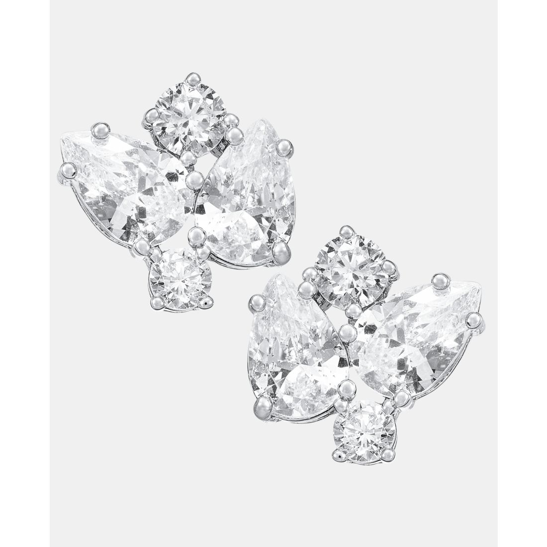 Givenchy Cubic Zirconia Cluster Stud Earrings