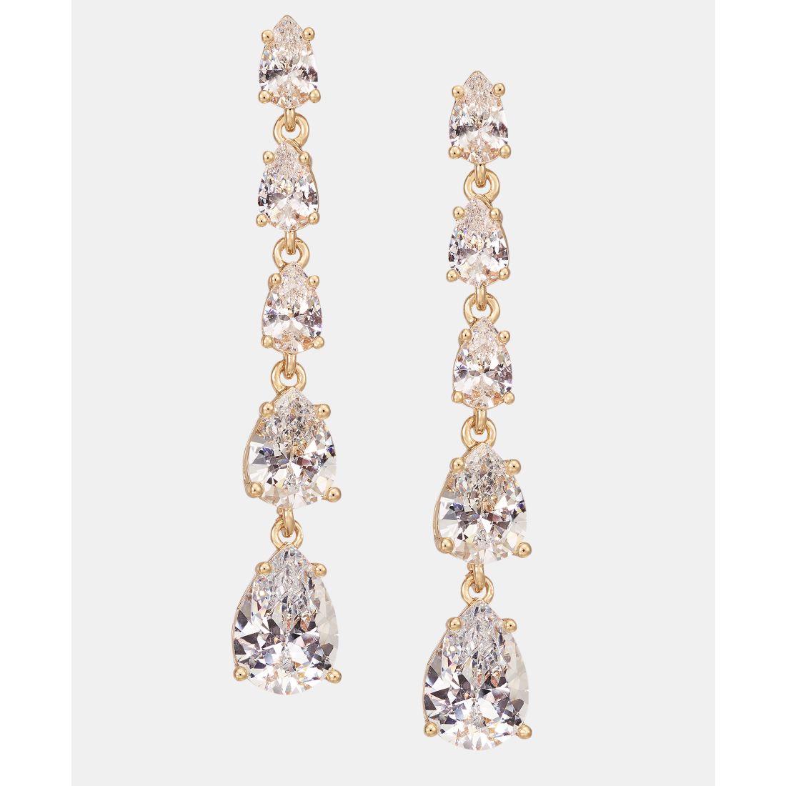 Givenchy Cubic Zirconia Linear Drop Earrings