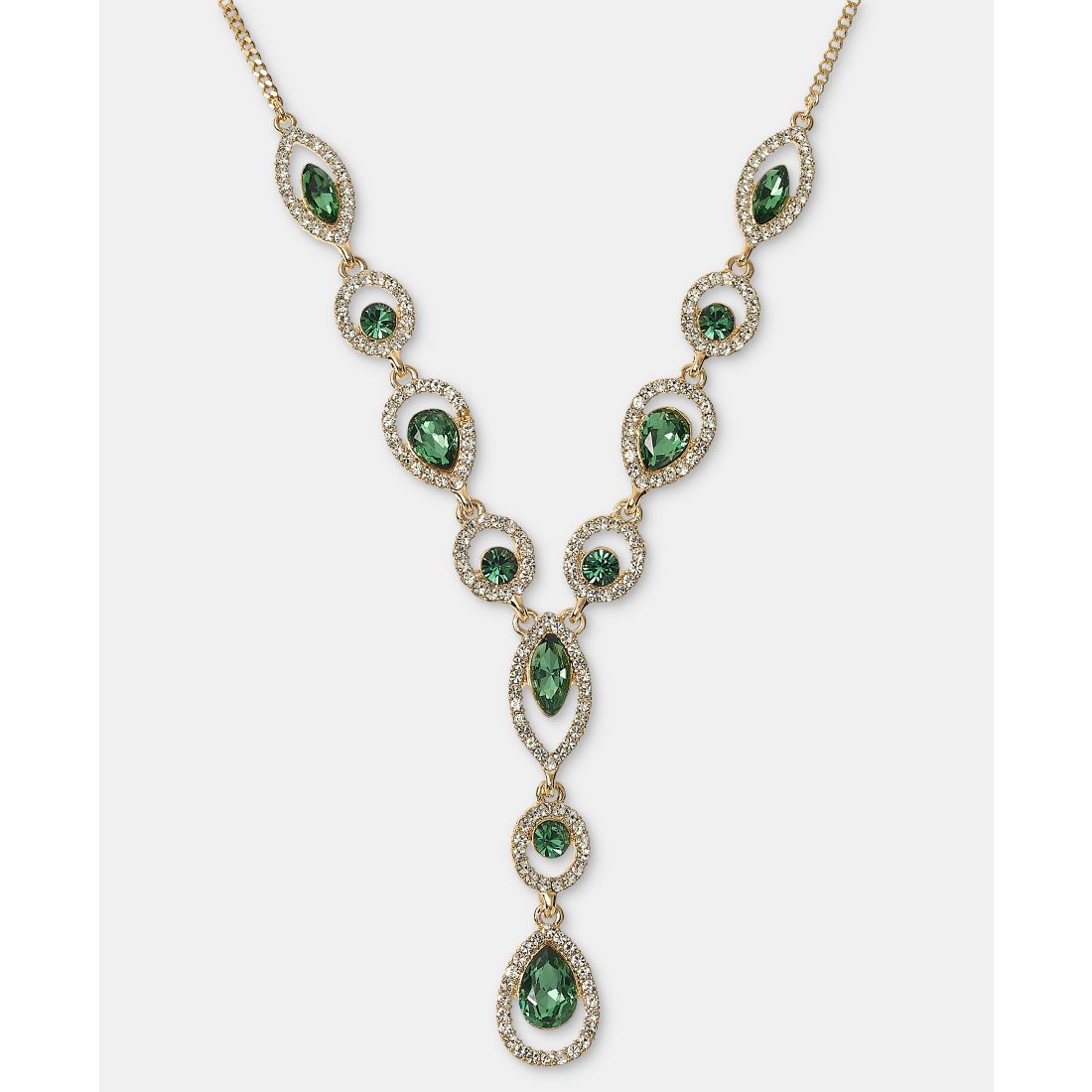 Givenchy Crystal 16" Lariat Necklace