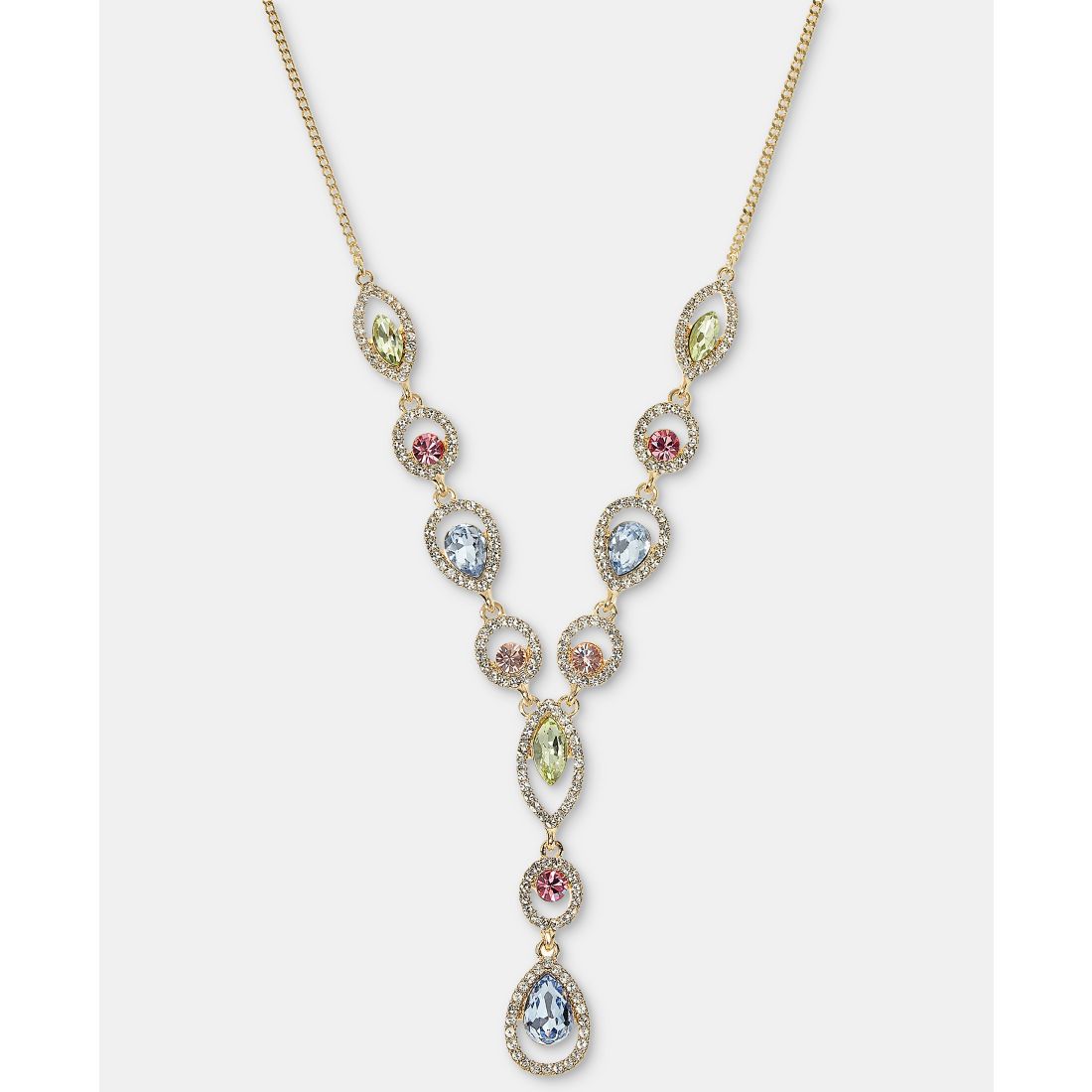 Givenchy Crystal 16" Lariat Necklace