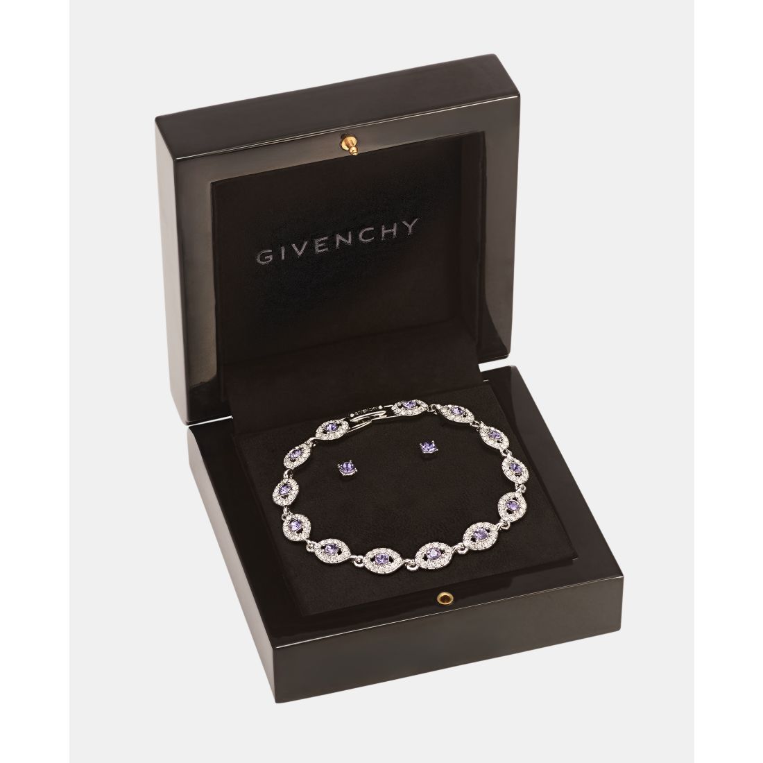 Givenchy 2-Pc. Set Stone & Crystal Link Bracelet & Crystal Stud Earrings