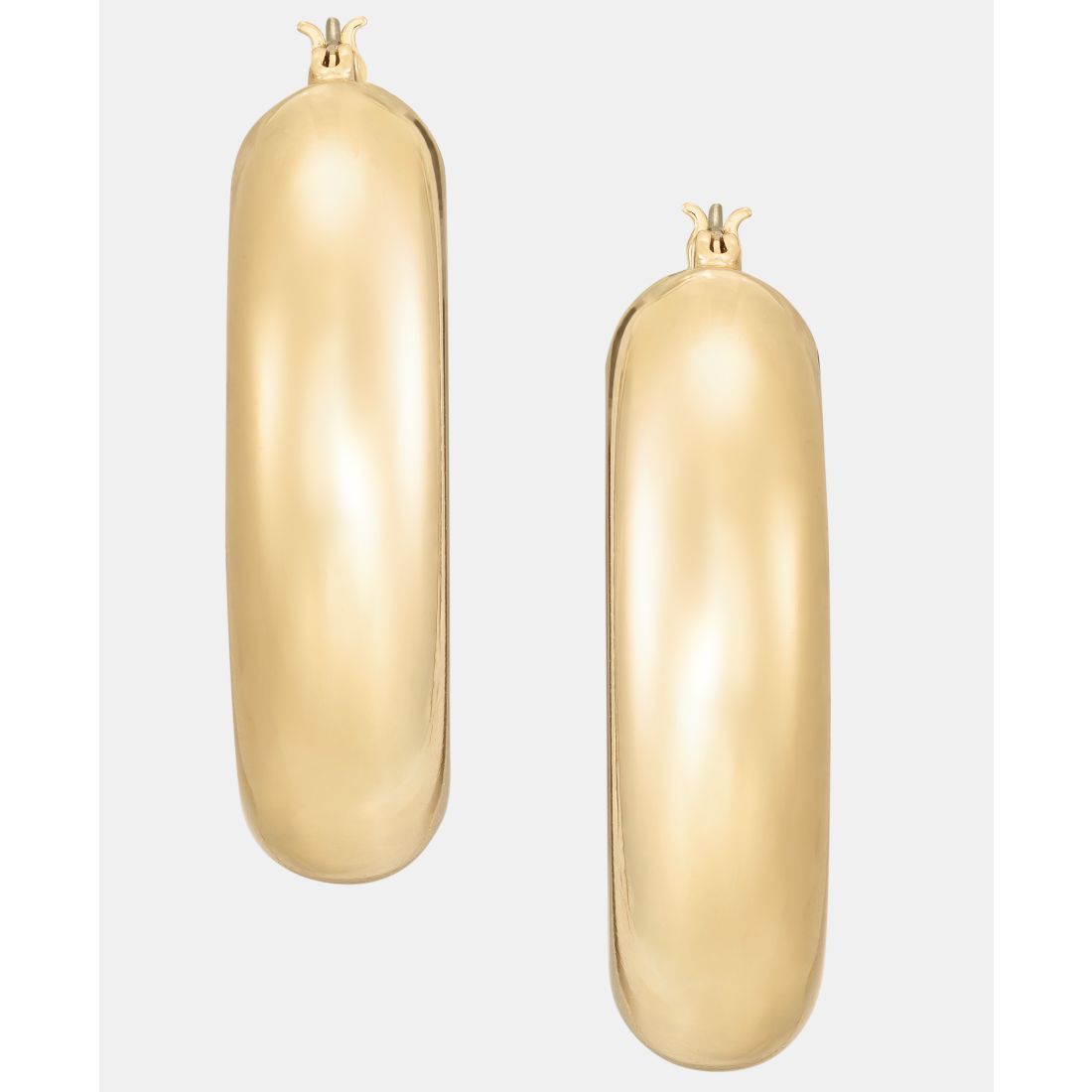 Dkny Medium Thick Hoop Earrings, 1.6"