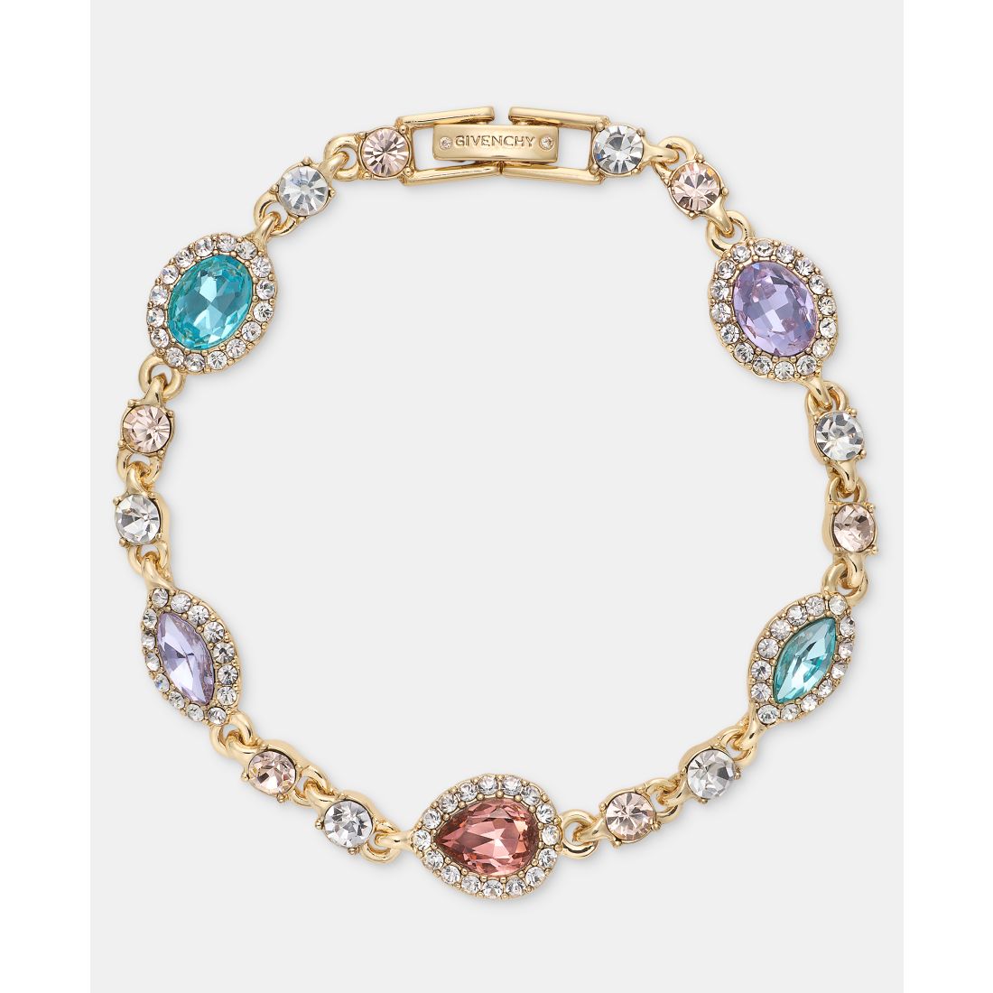 Givenchy Glass Stone Statement Station Flex Bracelet