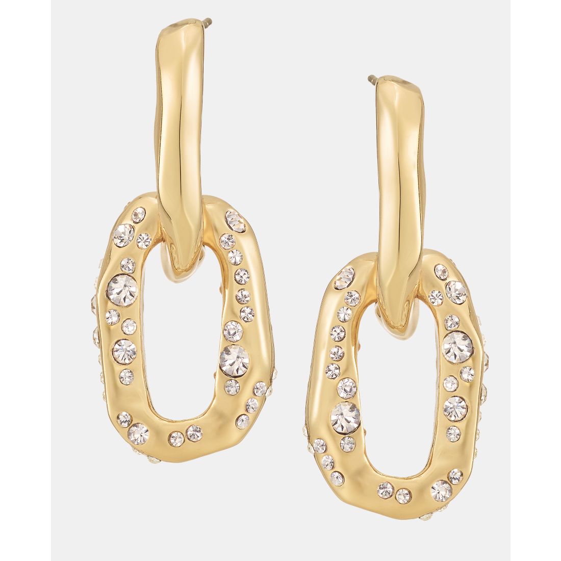 Givenchy Pave Link Drop Earrings