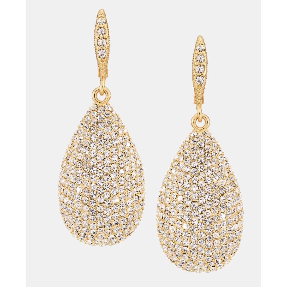 Givenchy Pave Pear-Shape Drop Earrings