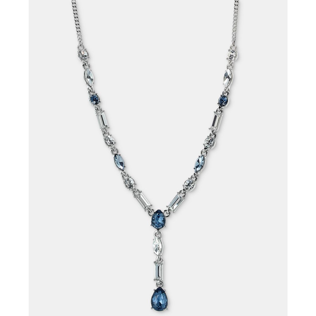 Givenchy Crystal Lariat, 16" + 3" Extender Necklace