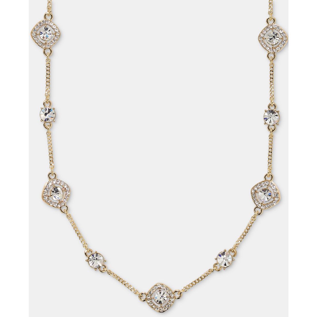 Givenchy Crystal Station Collar Necklace, 16" + 3" extender