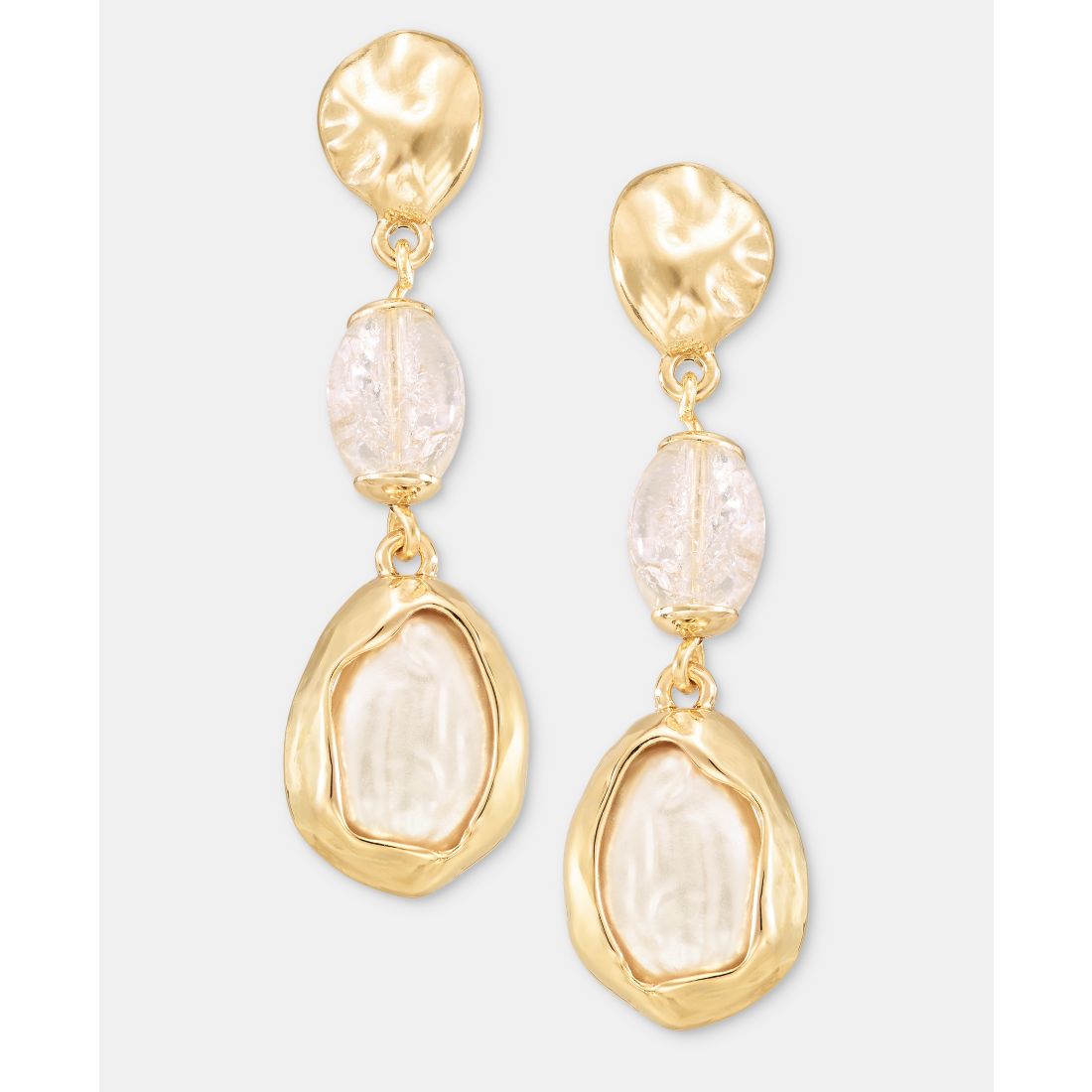 Lonna & Lilly Stone Linear Drop Earrings