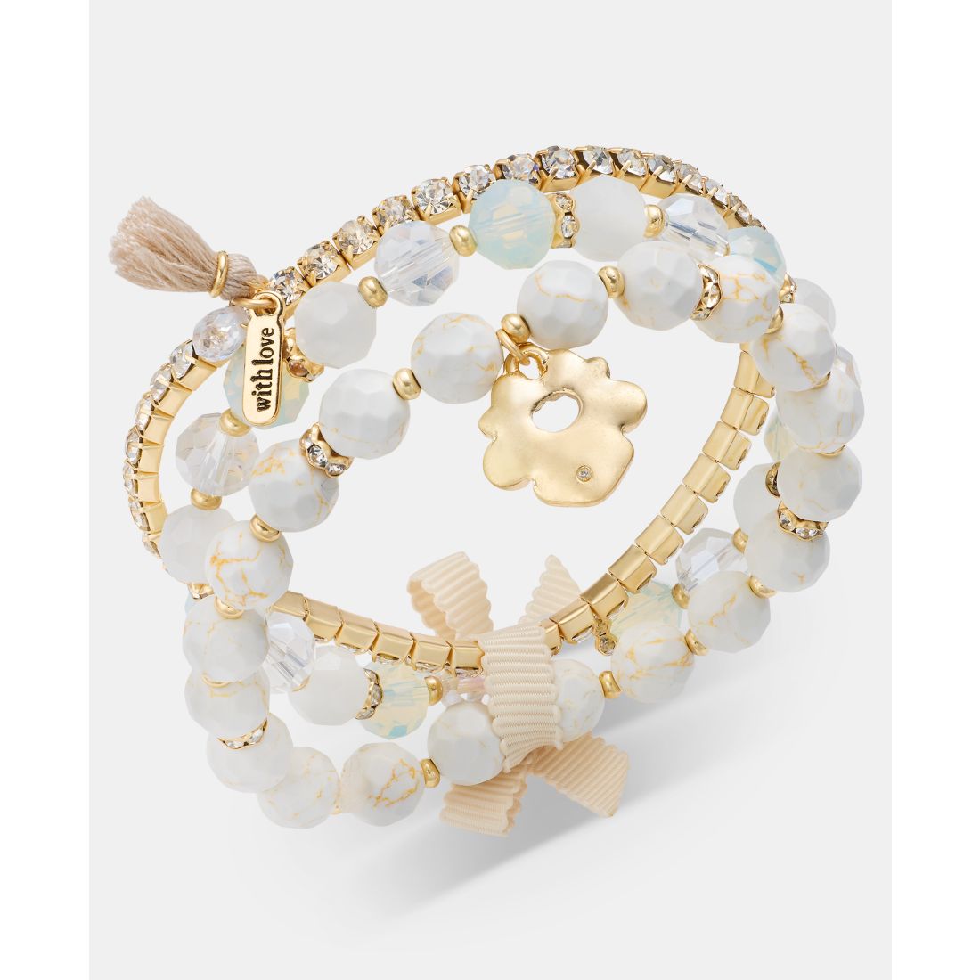 Lonna & Lilly 3-Pc. Set Beaded Stretch Bracelets
