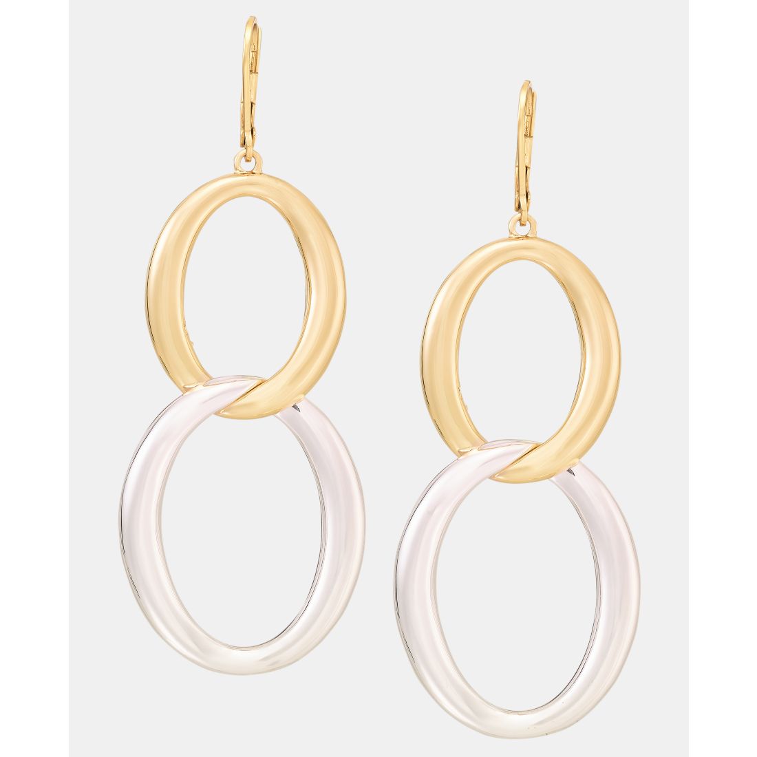 Lauren Ralph Lauren Linked Oval Double Drop Earrings