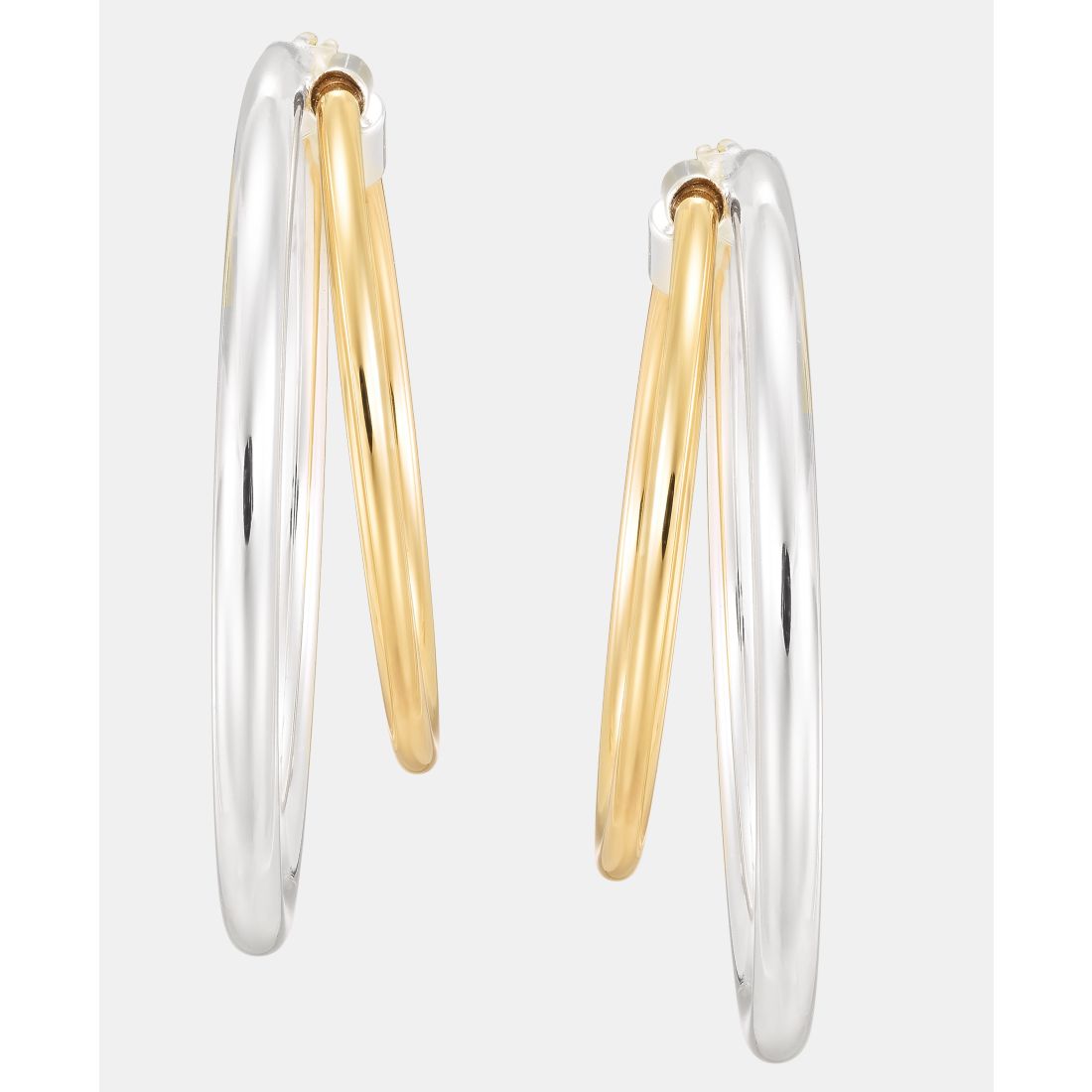 Lauren Ralph Lauren Two-Tone Split Hoop Earrings