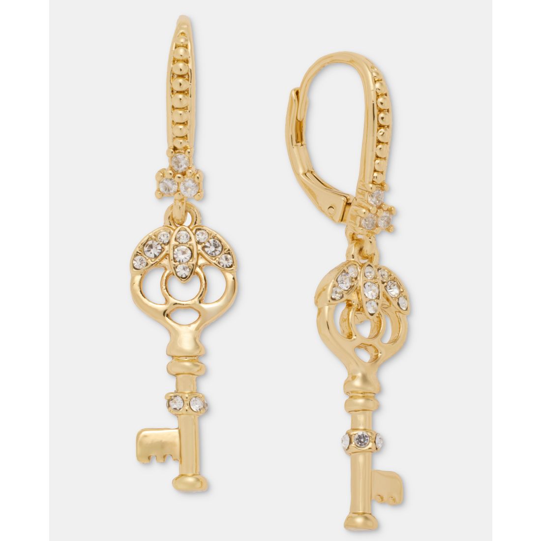 Marchesa Pave Key Drop Earrings