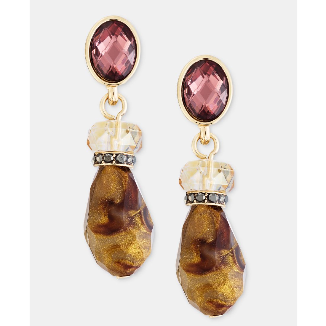 Anne Klein Stone & Bead Drop Earrings