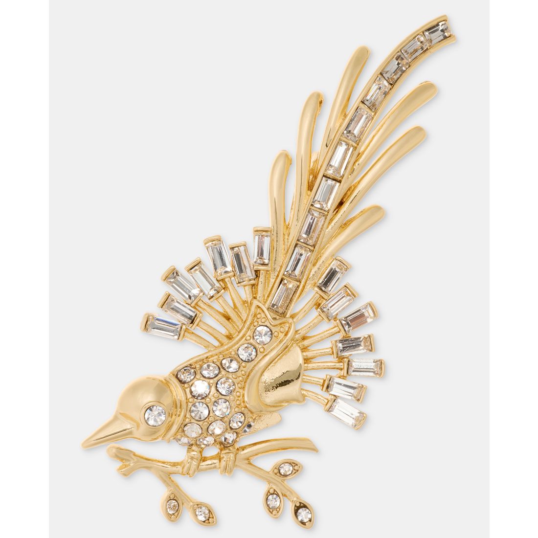 Anne Klein Crystal Bird Pin