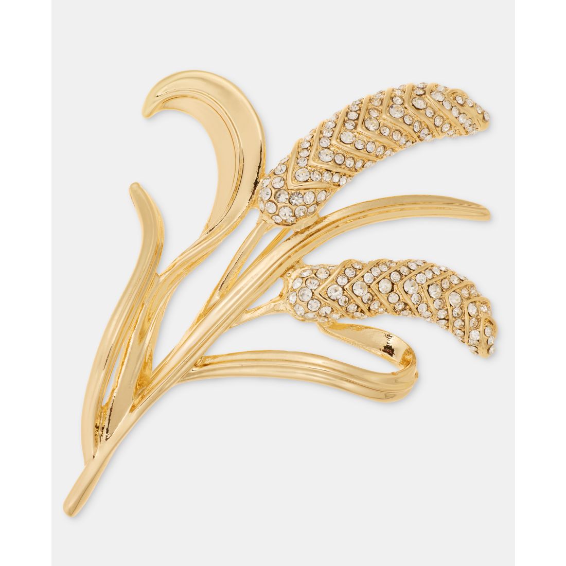 Anne Klein Pave Wheat Leaf Pin