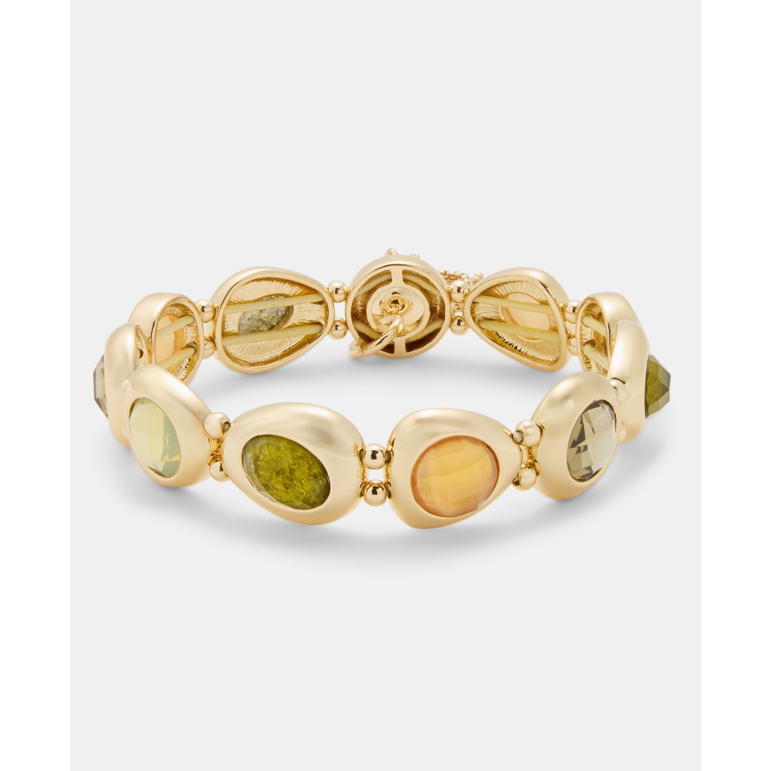 Anne Klein Stone Pebble Stretch Bracelet