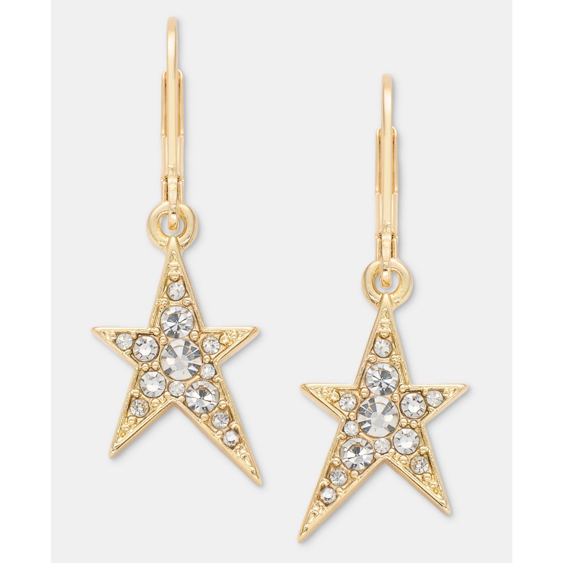 Karl Lagerfeld Paris Pave Star Drop Earrings