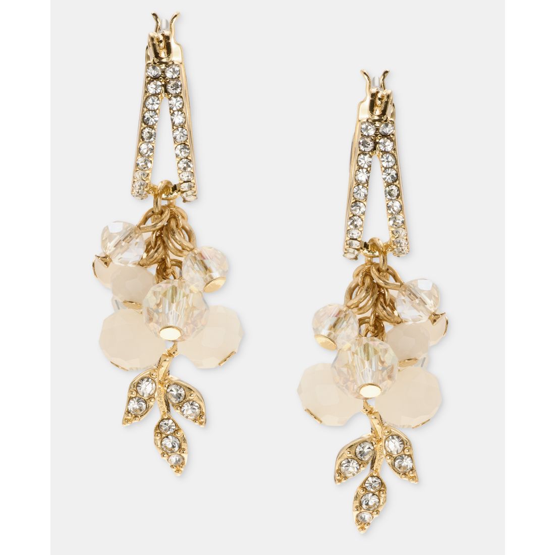 Lonna & Lilly Beaded Charm Split-Hoop Earrings