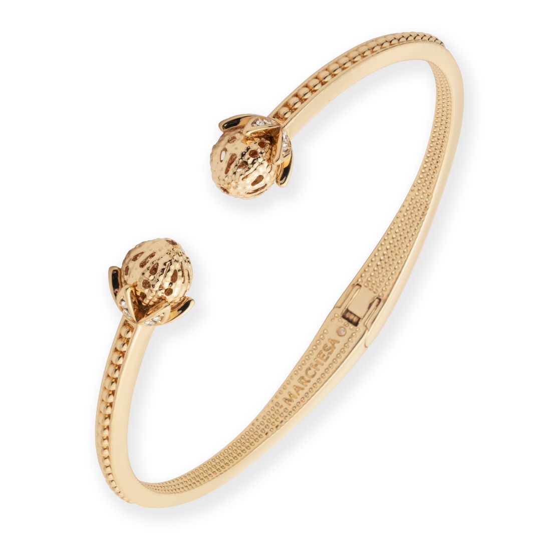 Marchesa Crystal Filigree Beaded Bangle
