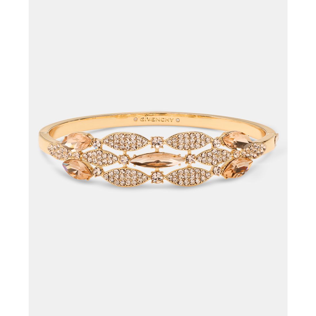 Givenchy Crystal Triple-Row Bangle Bracelet