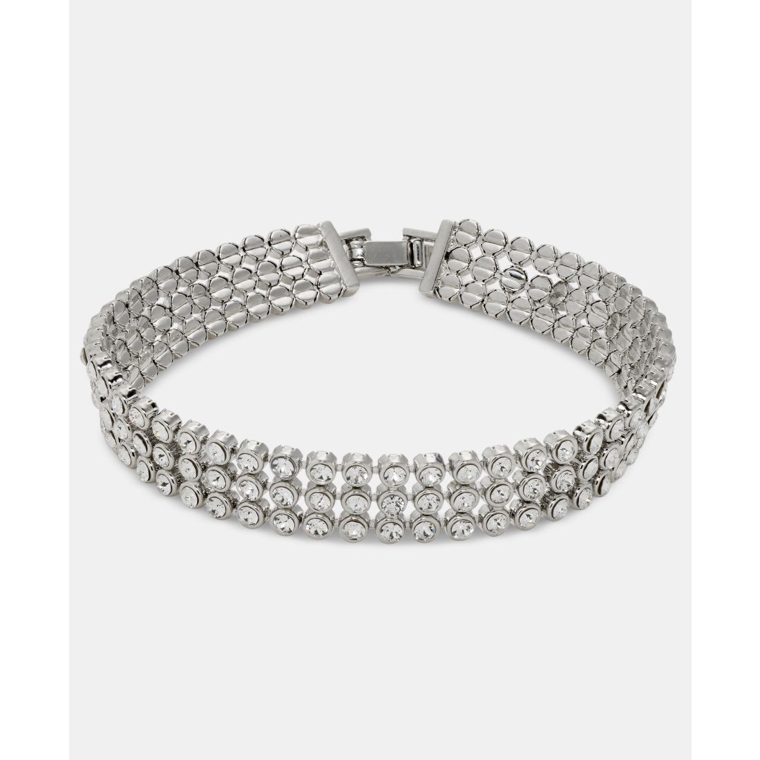 Givenchy Pave Triple Row Flex Bracelet