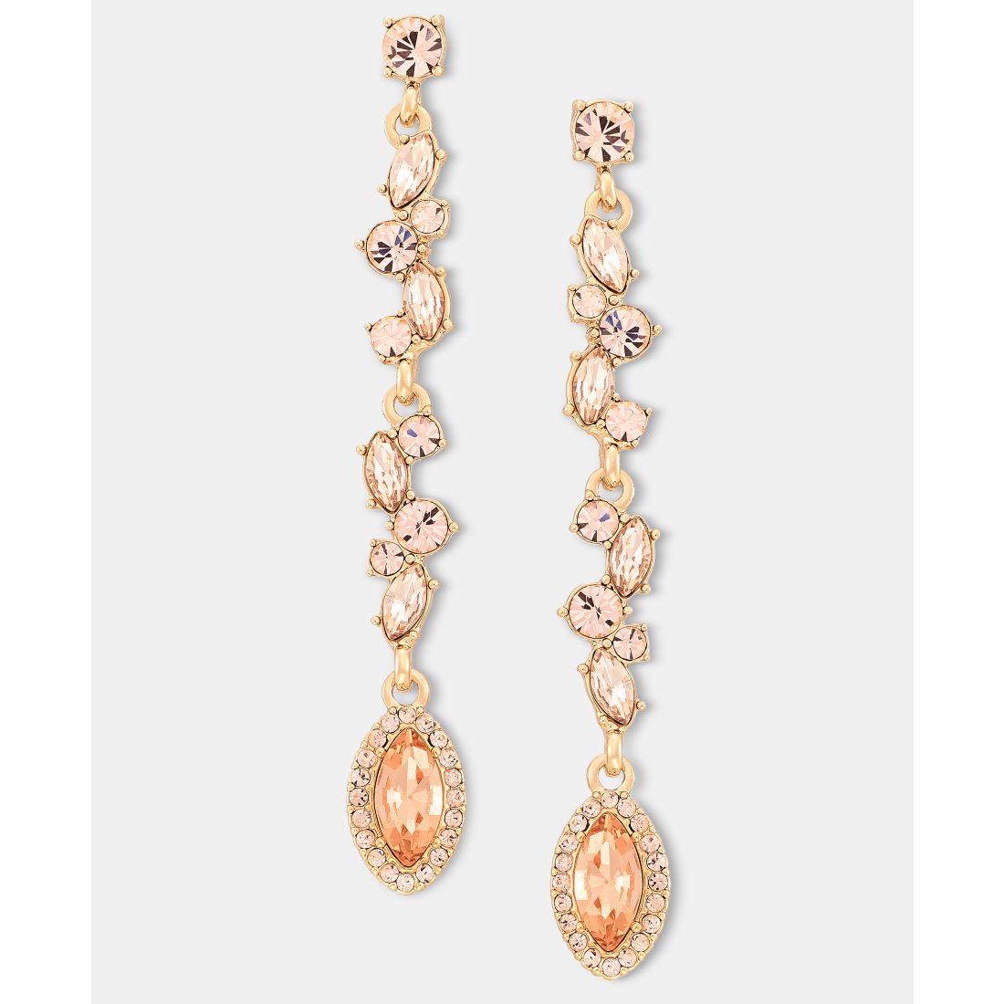 Givenchy Crystal Vine Linear Drop Earrings