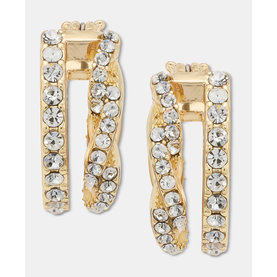 Givenchy Extra-Small Pave Split-Hoop Earrings, 0.36"