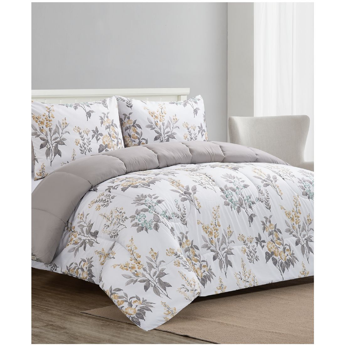 Macy's Highline Bedding Co. Rosenne Reversible 3-Pc. Comforter Set