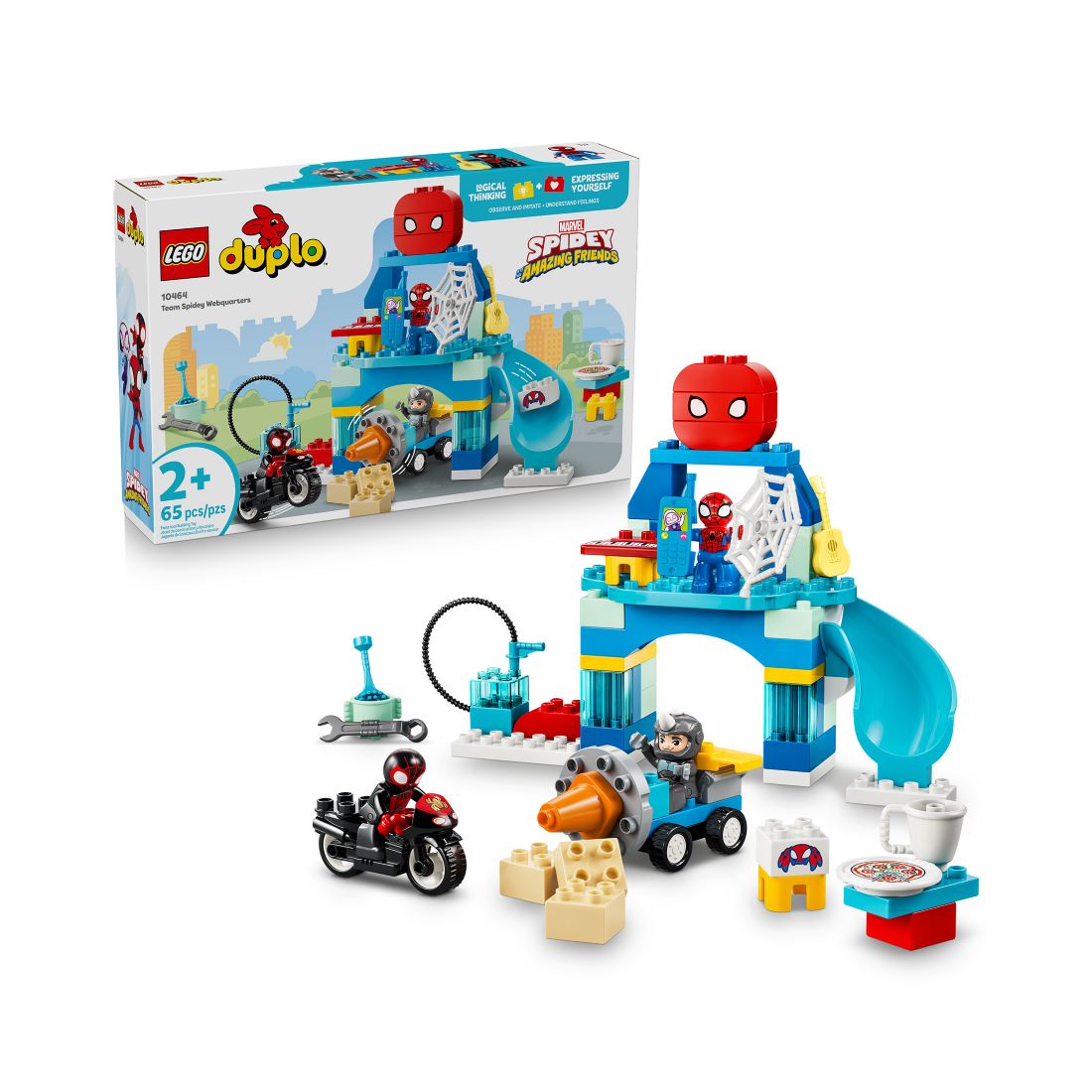 Lego Marvel Team Spidey Webquarters 10464 65-Piece Building Set, Ages 2+