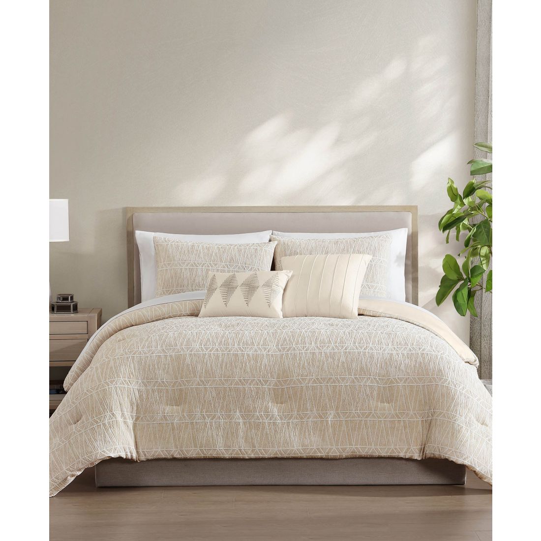 Macy's Hallmart Collectibles Wells Geometric 9-Pc. Comforter Set, Full
