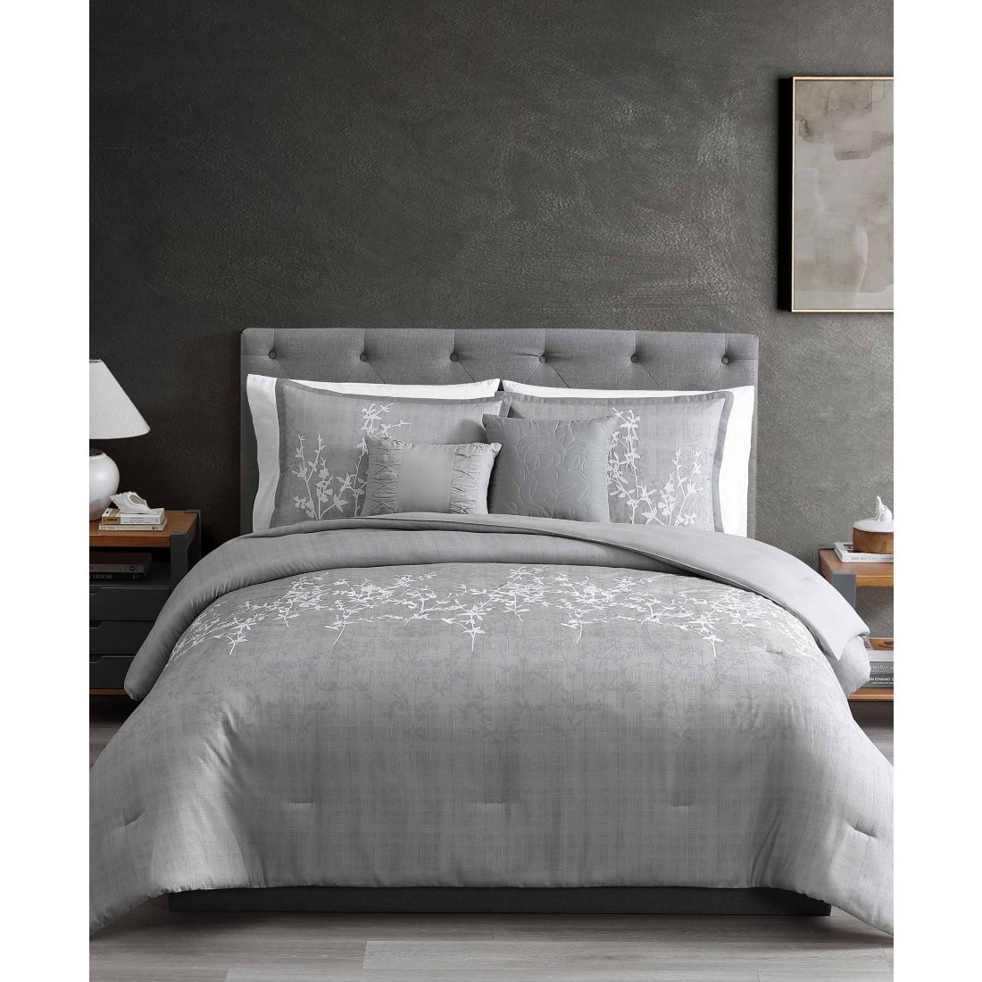 Macy's Hallmart Collectibles Henly Embroidered 5-Pc. Comforter Sets