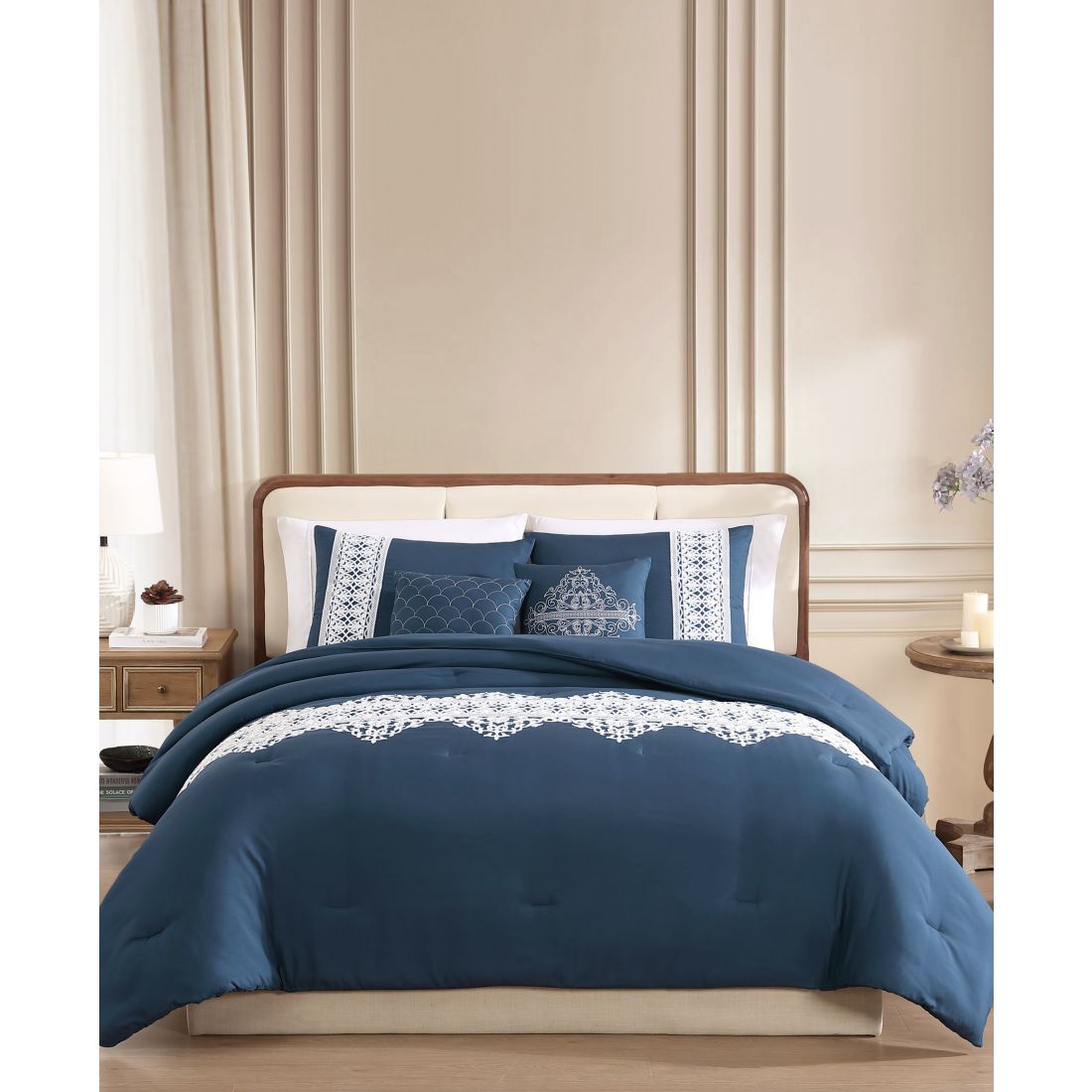 Macy's Hallmart Collectibles Jaylyn Embroidered 5-Pc. Comforter Sets