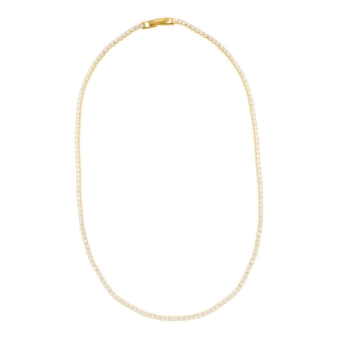 Adornia Micro Tennis Necklace