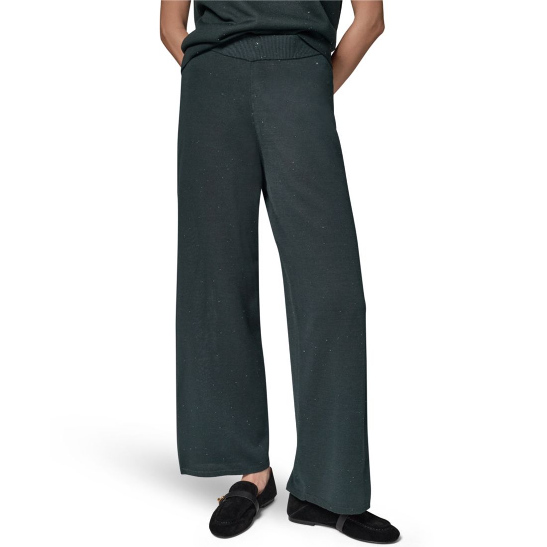 Donna Karan New York Women's Sequin Wide-Leg Pull-On Pants