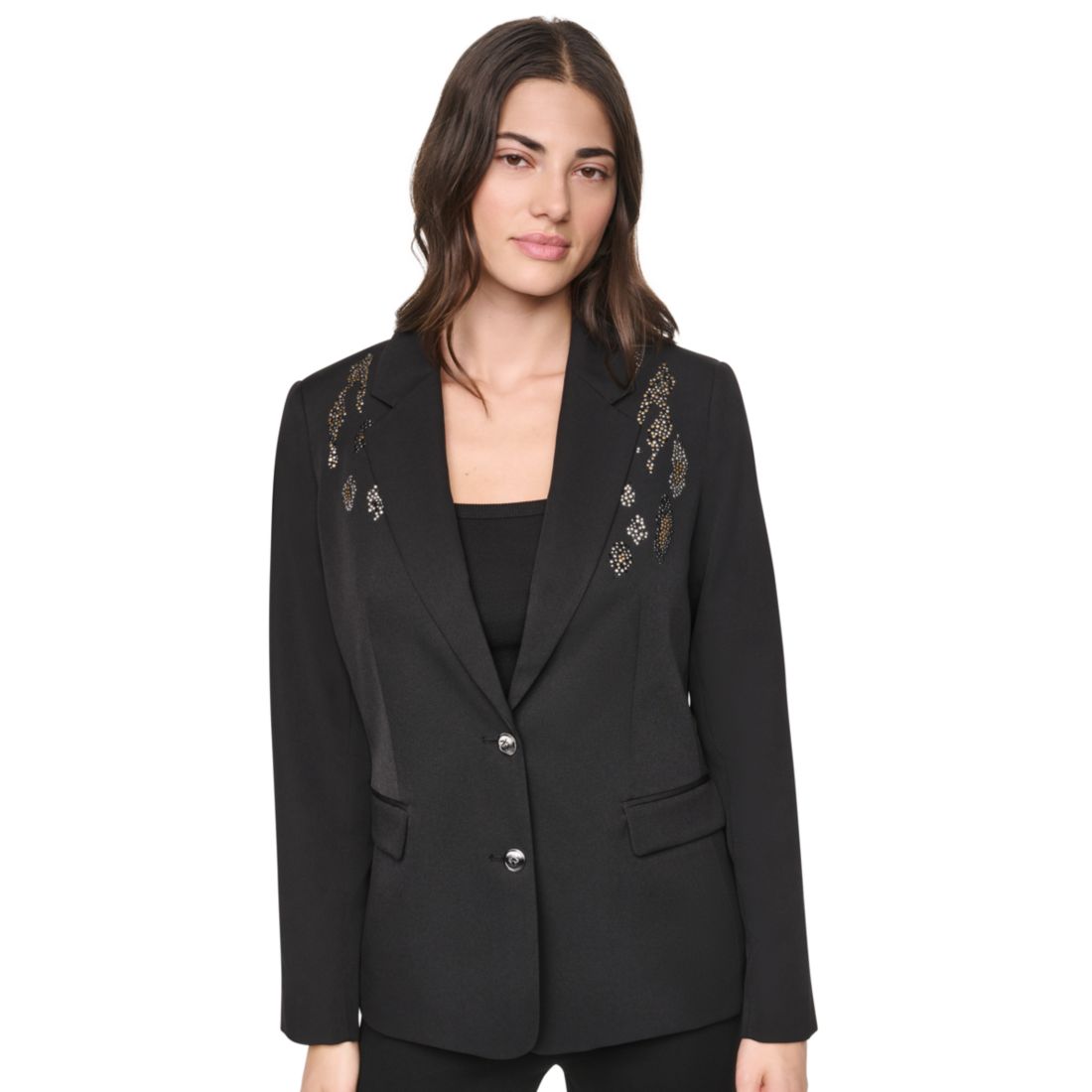 Dkny Women's Collared & Two-Button Jacket