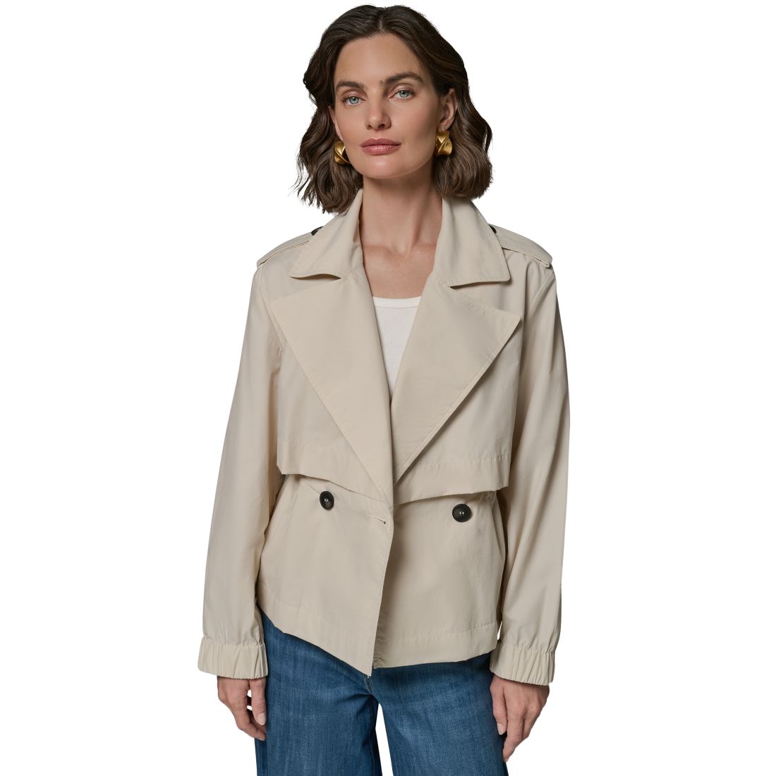 Donna Karan Weekend Women's Double-Breasted Flanged Jacket
