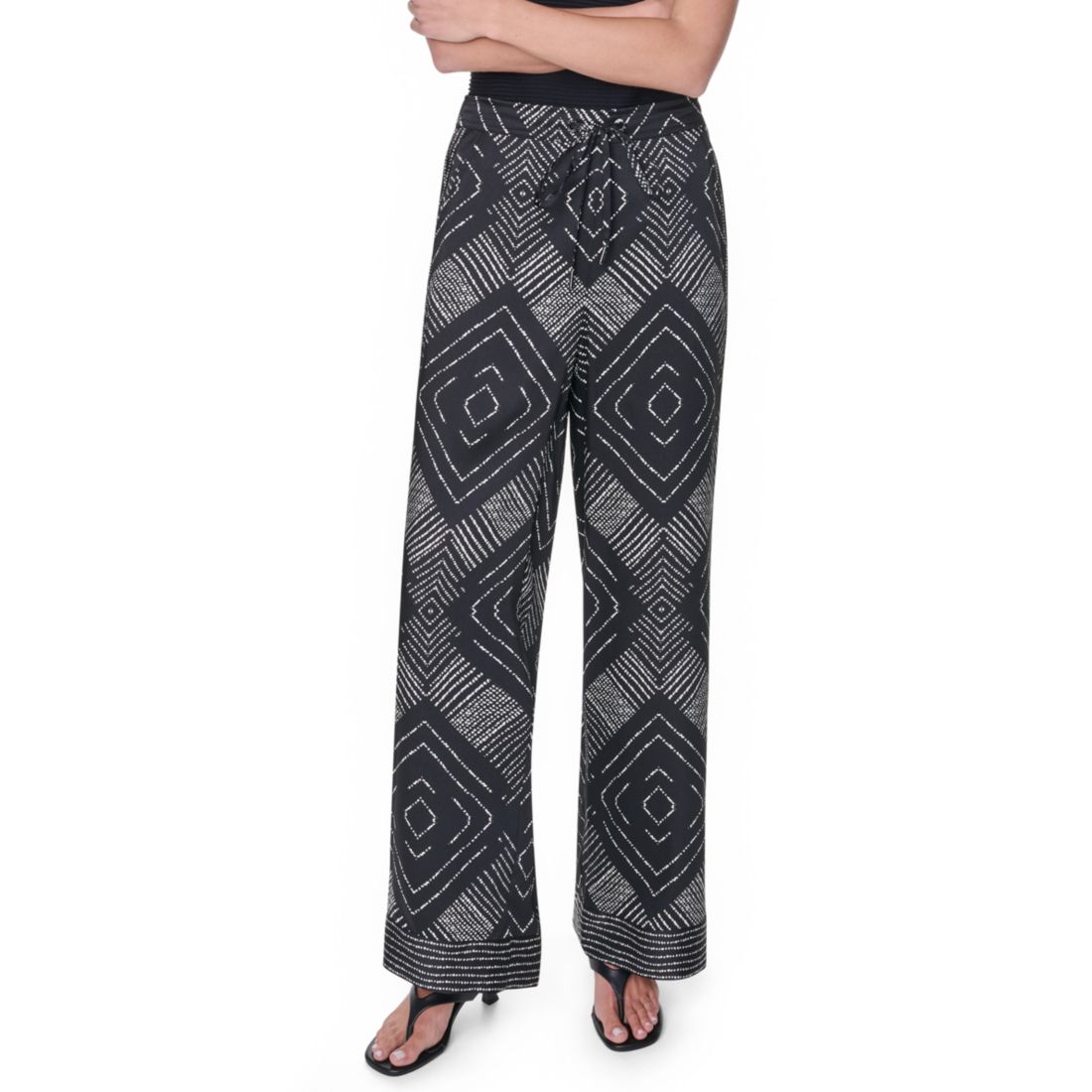 Dkny Women's Printed Wide-Leg Pants